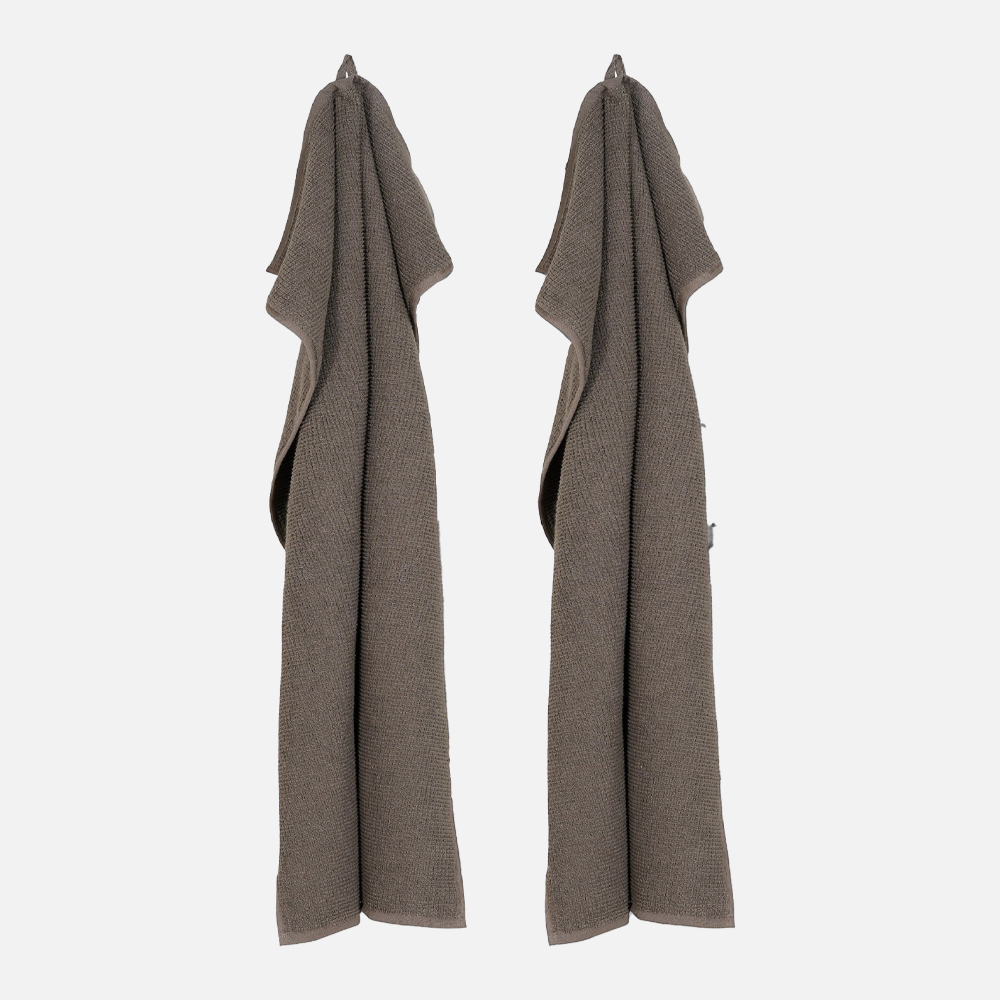 ORGANIC CLUB Håndklæde mørkegrå – 50×100