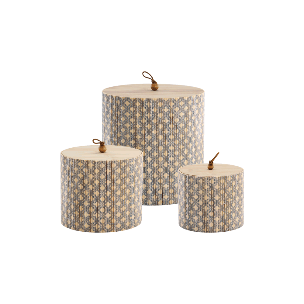 Chic Antique AMILLY Runde æsker sæt á 3