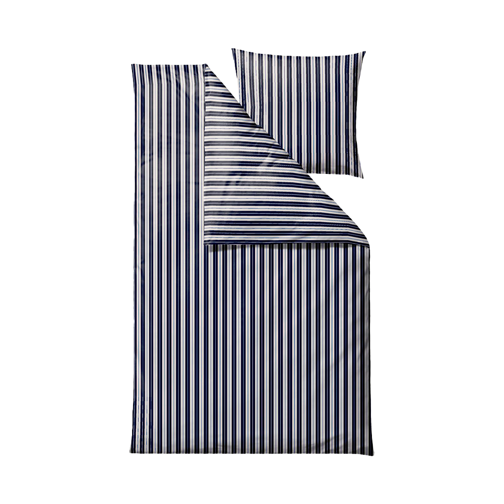 Södahl Flow sengetøj Navy Blue - 140x200 cm billede