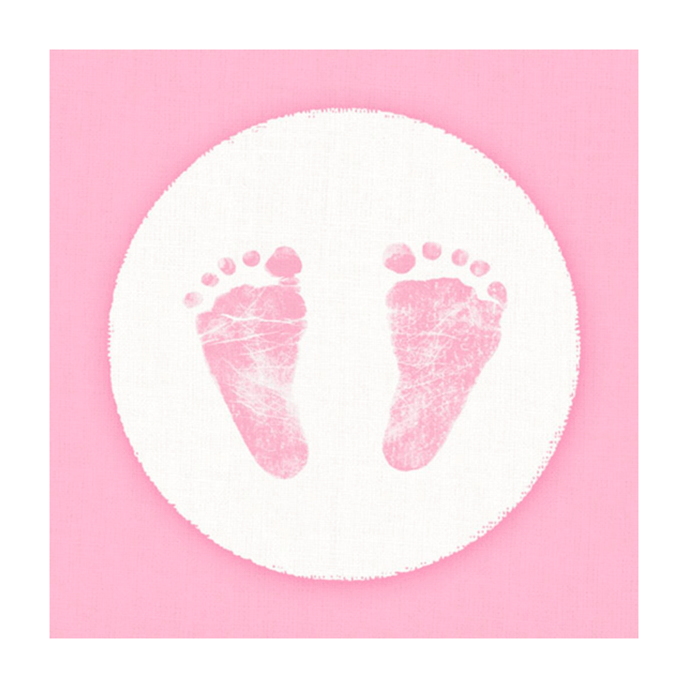 Edelweiss BABY STEPS serviet 33x33 cm - Lyserød