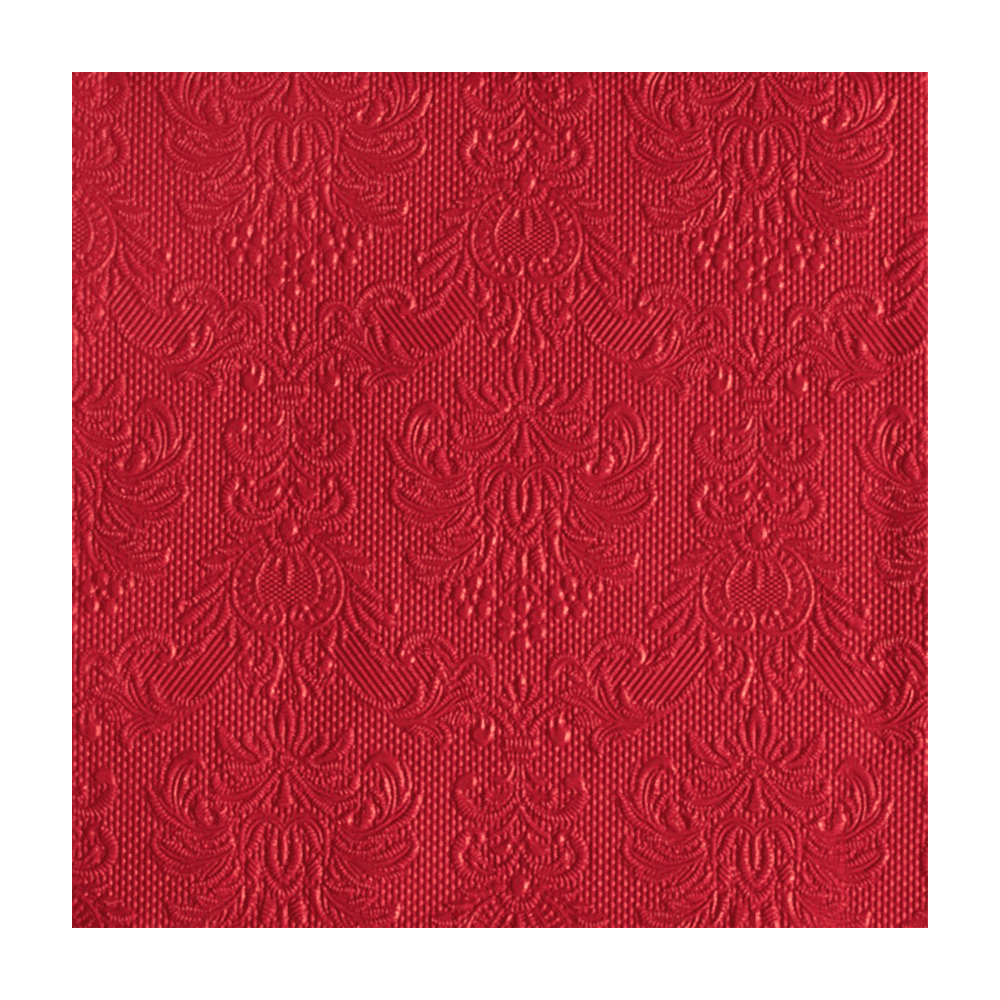 Edelweiss ELEGANCE middagsservietter 40x40 cm - Rød