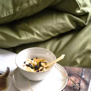 bambus sengetøj grøn