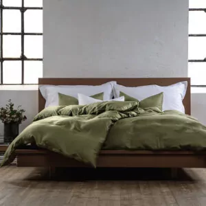 bambus sengetøj grøn