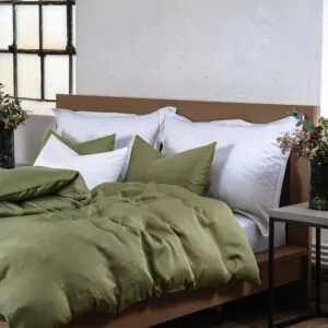 bambus sengetøj grøn