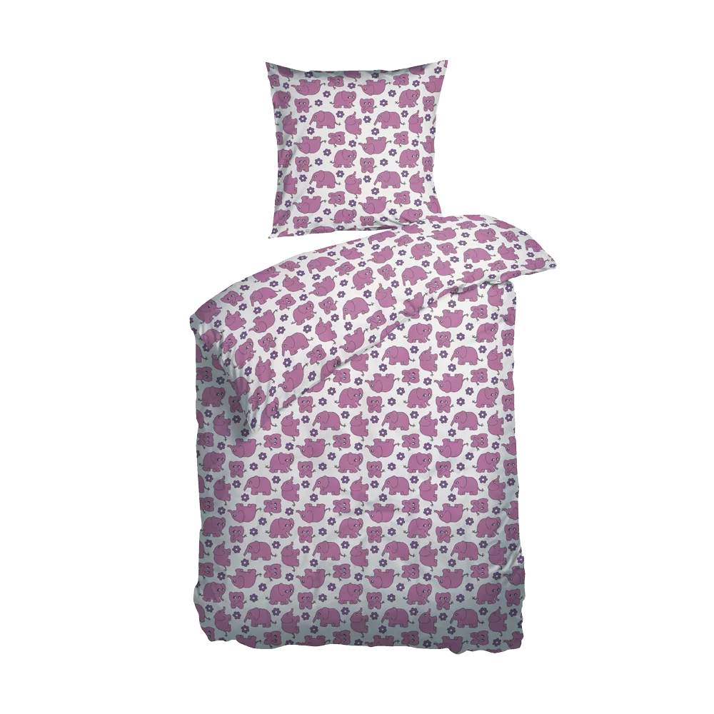 elefant sengetøj pink