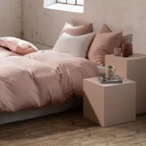 bambus sengetøj rosa