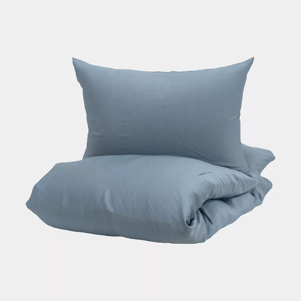 bambus sengetøj lysblå