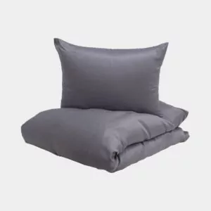 bambus sengetøj grå