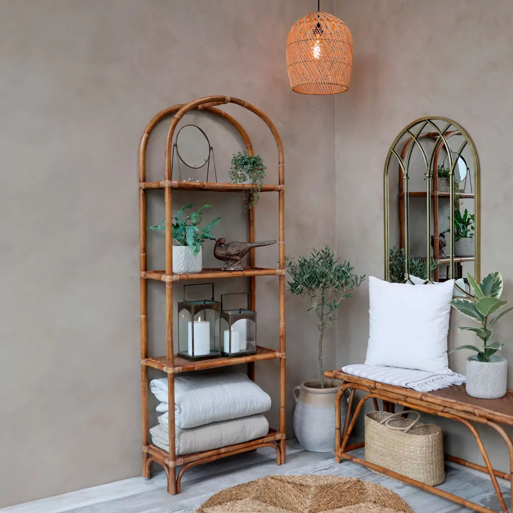 Lampe i rattan