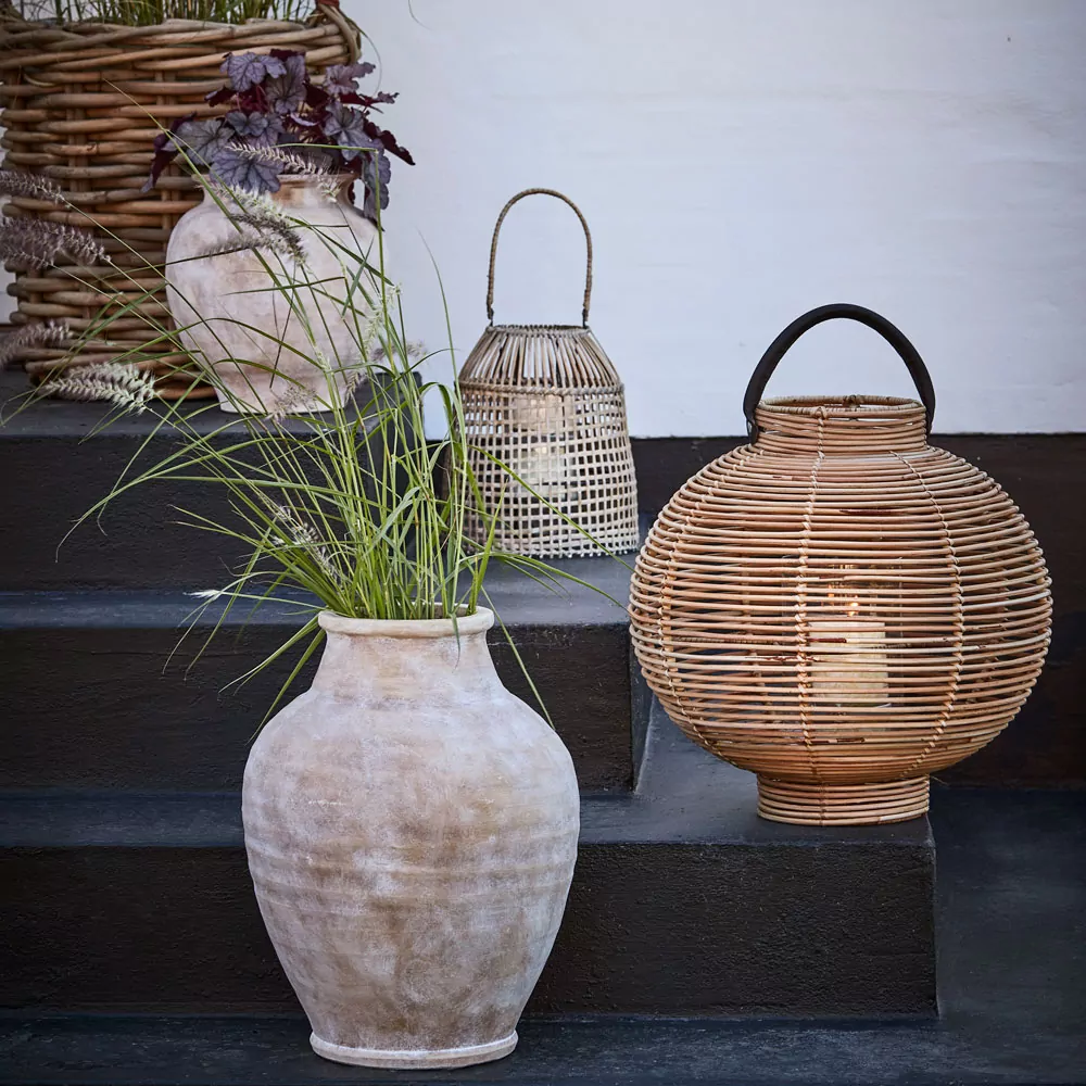 ANNA Vase/krukke 40,5 cm sand