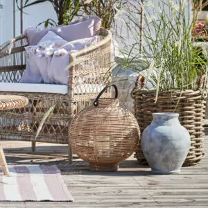 ANNA Vase 33 cm mørkgrå