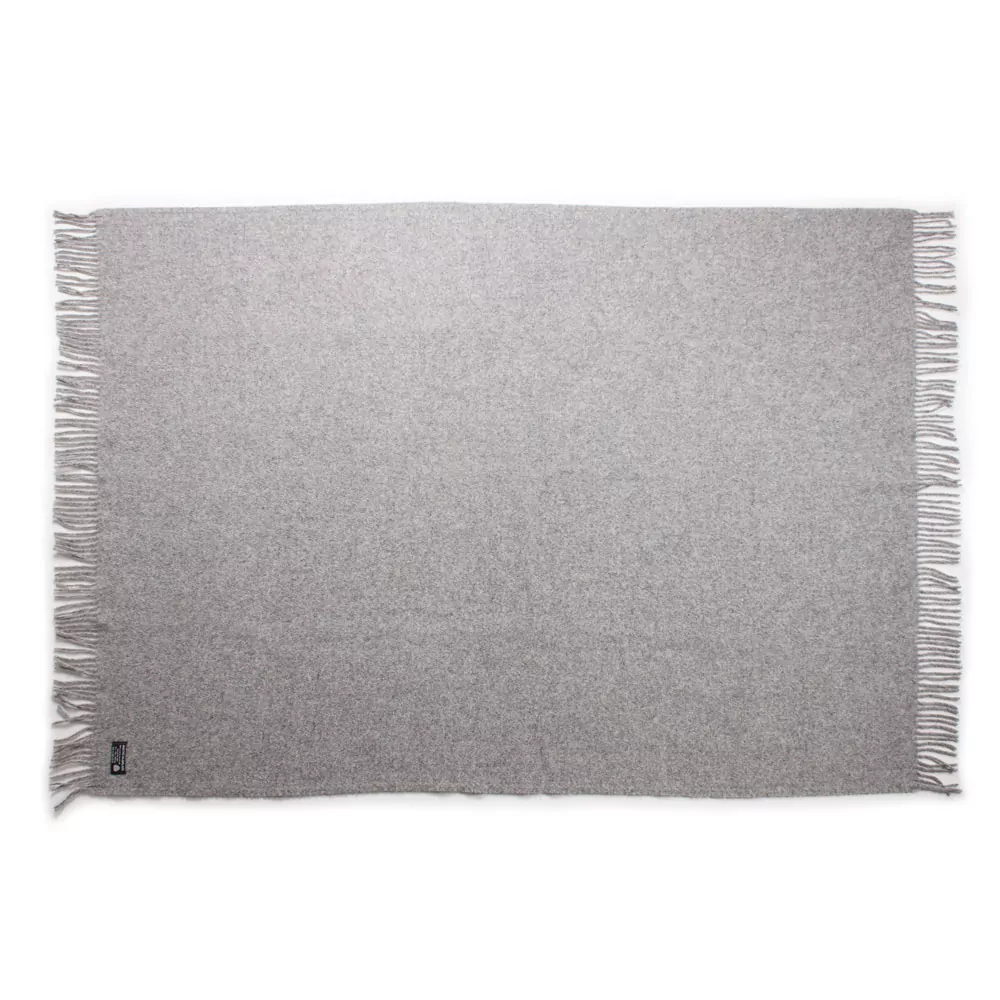 MELANGE Grey uldplaid