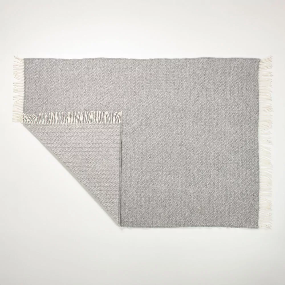 SAGA Grey uldplaid