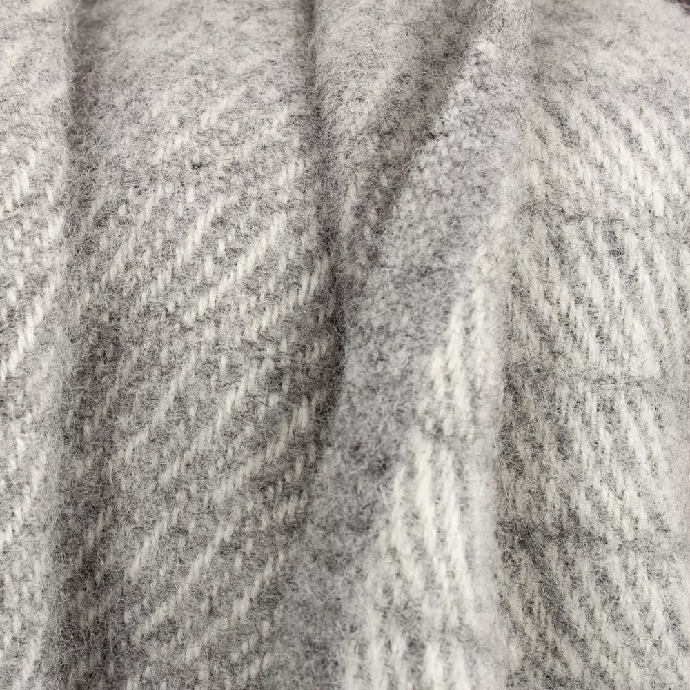 SAGA Grey uldplaid