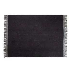 TRACK Uldplaid black