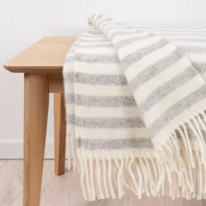 FENRIS Light Grey uldplaid
