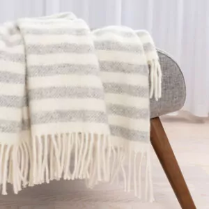 FENRIS Light Grey uldplaid