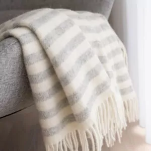 FENRIS Light Grey uldplaid