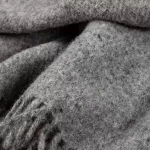 MELANGE Grey uldplaid