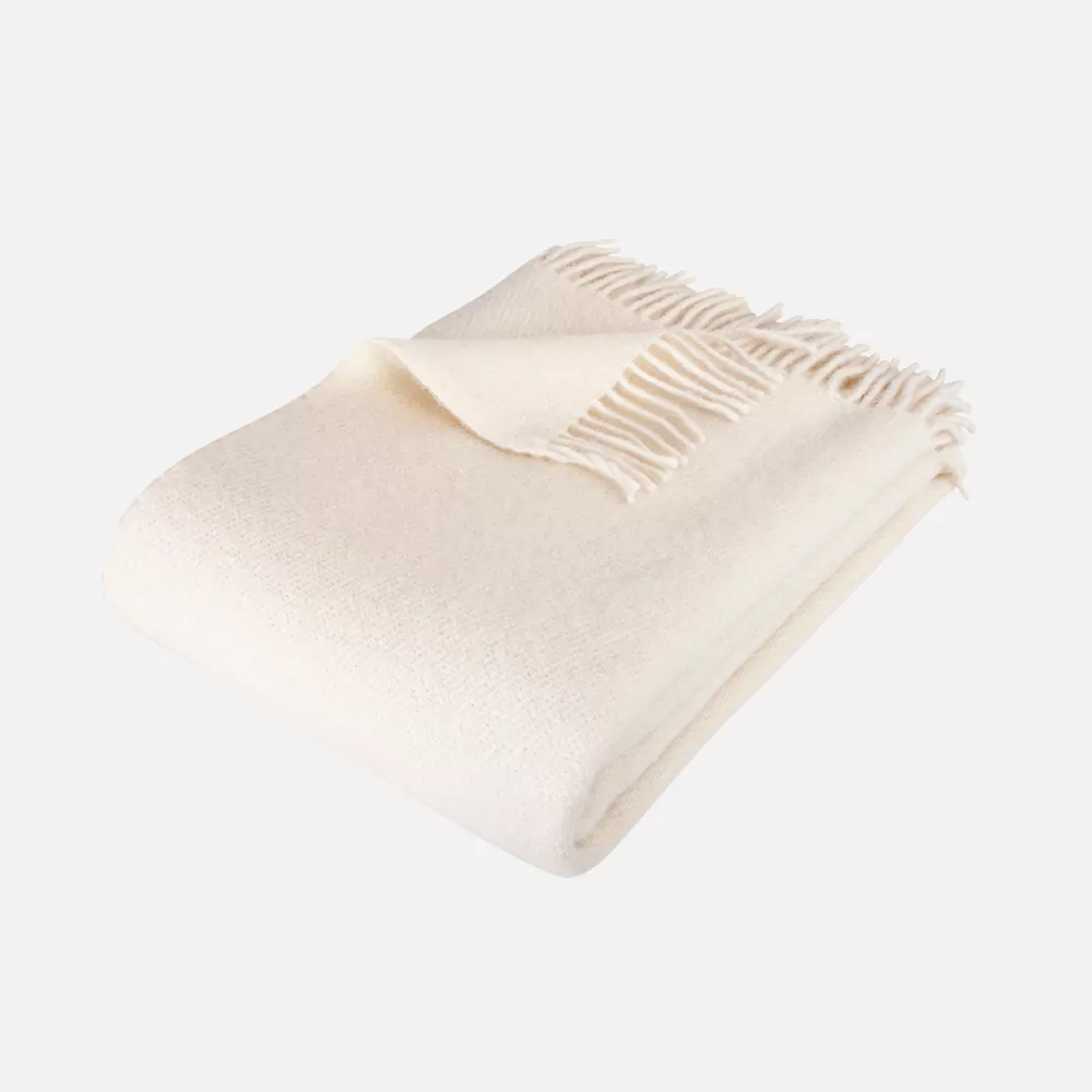 uldplaid i creme