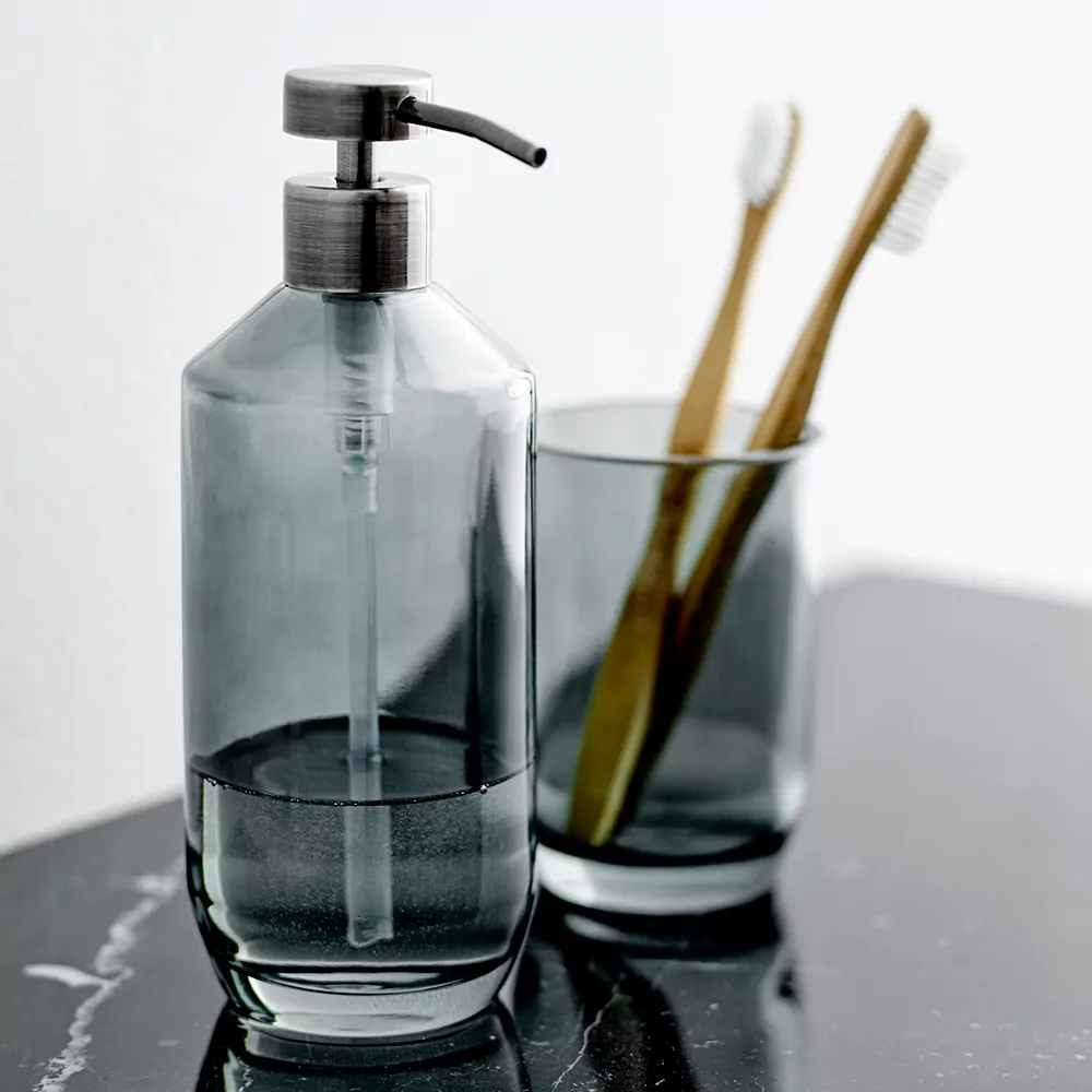 sæbedispenser i glas