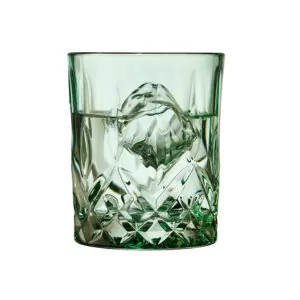 whiskyglas i grøn