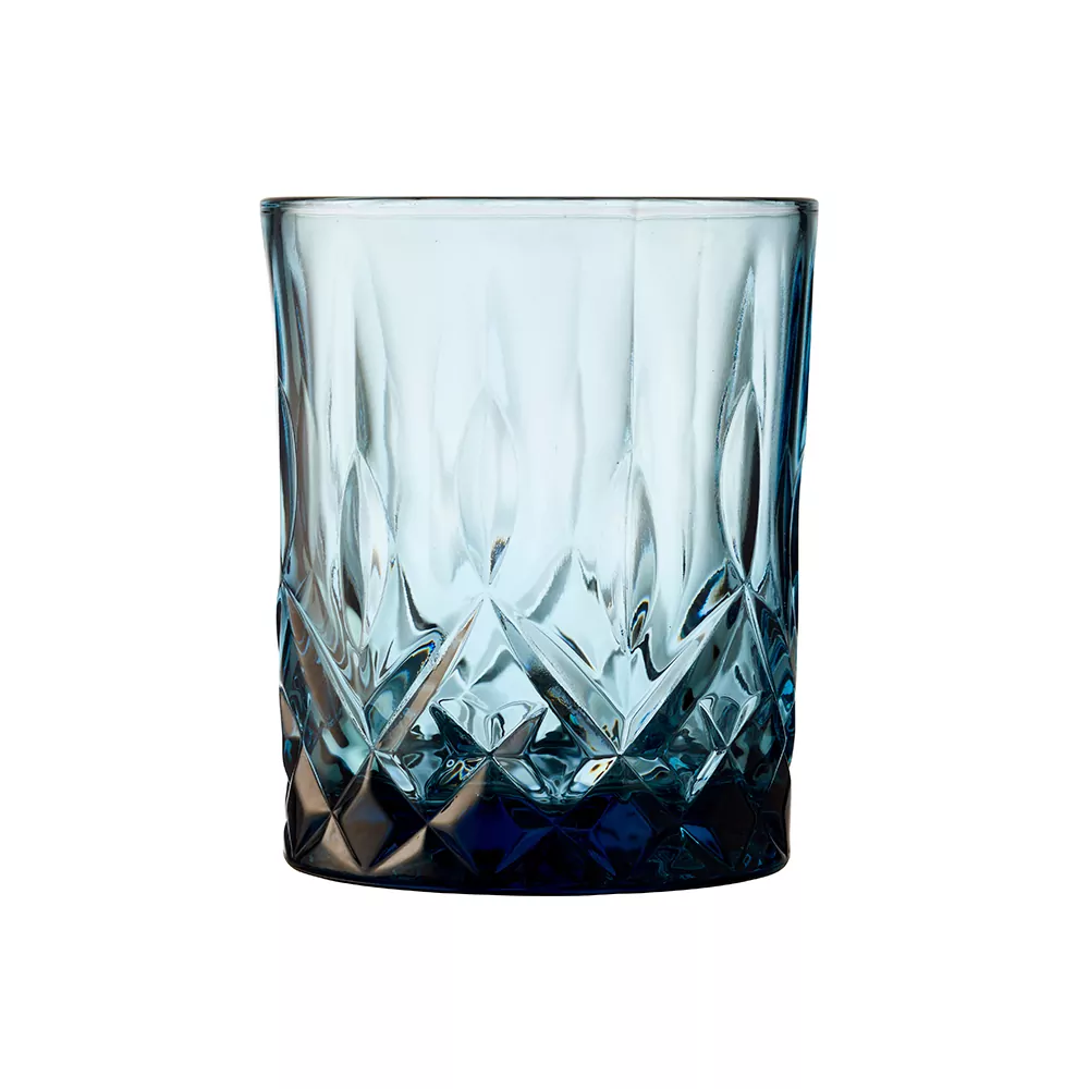 whiskyglas i blå
