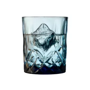 whiskyglas i blå