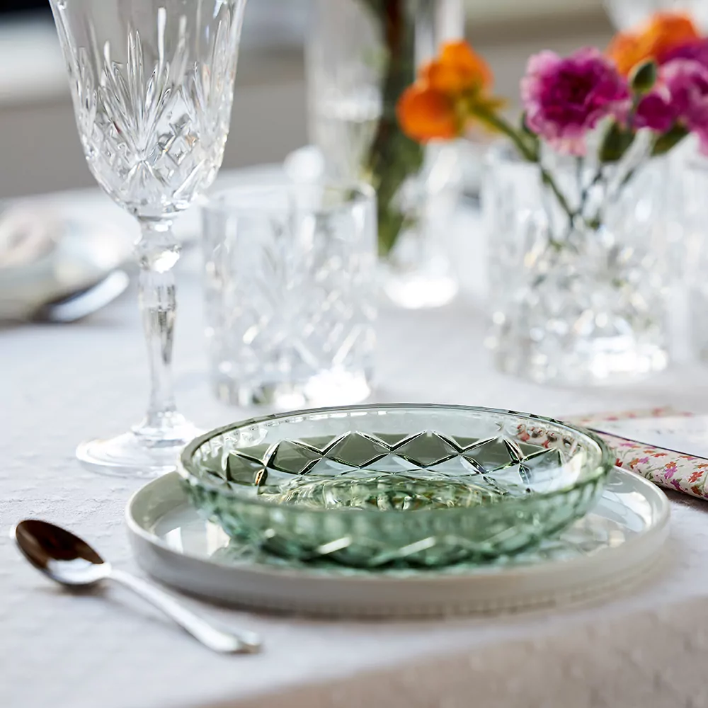 Asiet grøn glas