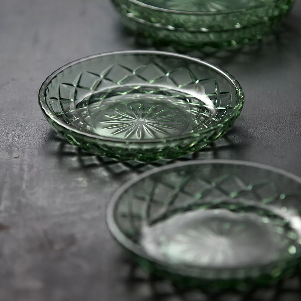 Asiet grøn glas