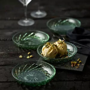 Asiet grøn glas