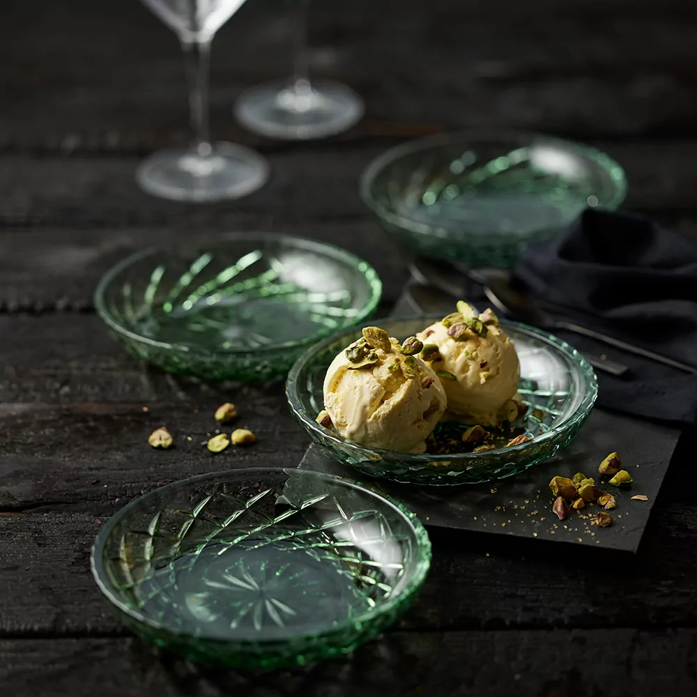 Asiet grøn glas