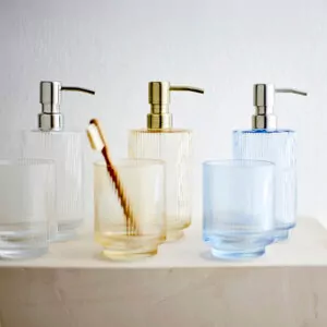 Badeværelsessæt glas