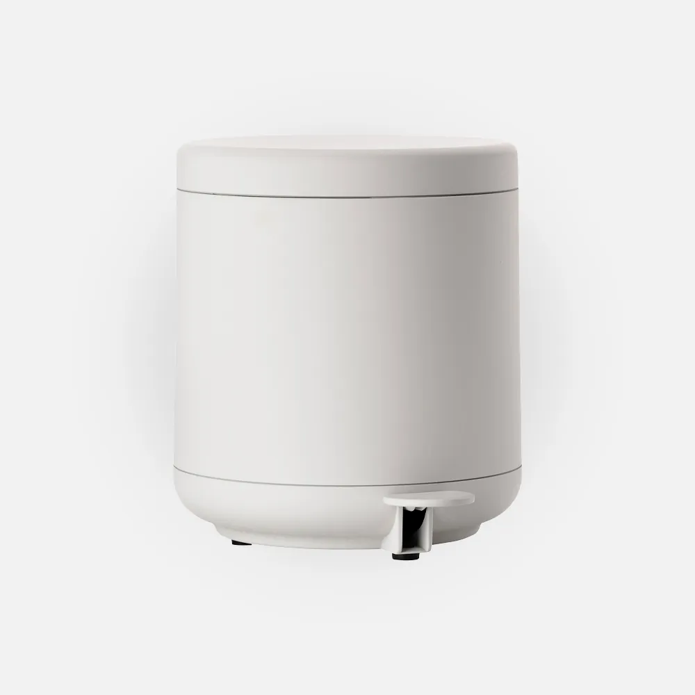 Toiletspand i lys grå