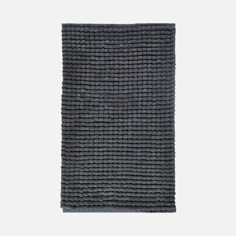 mørkegrå bademåtte