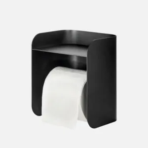Toiletrulleholder med hylde