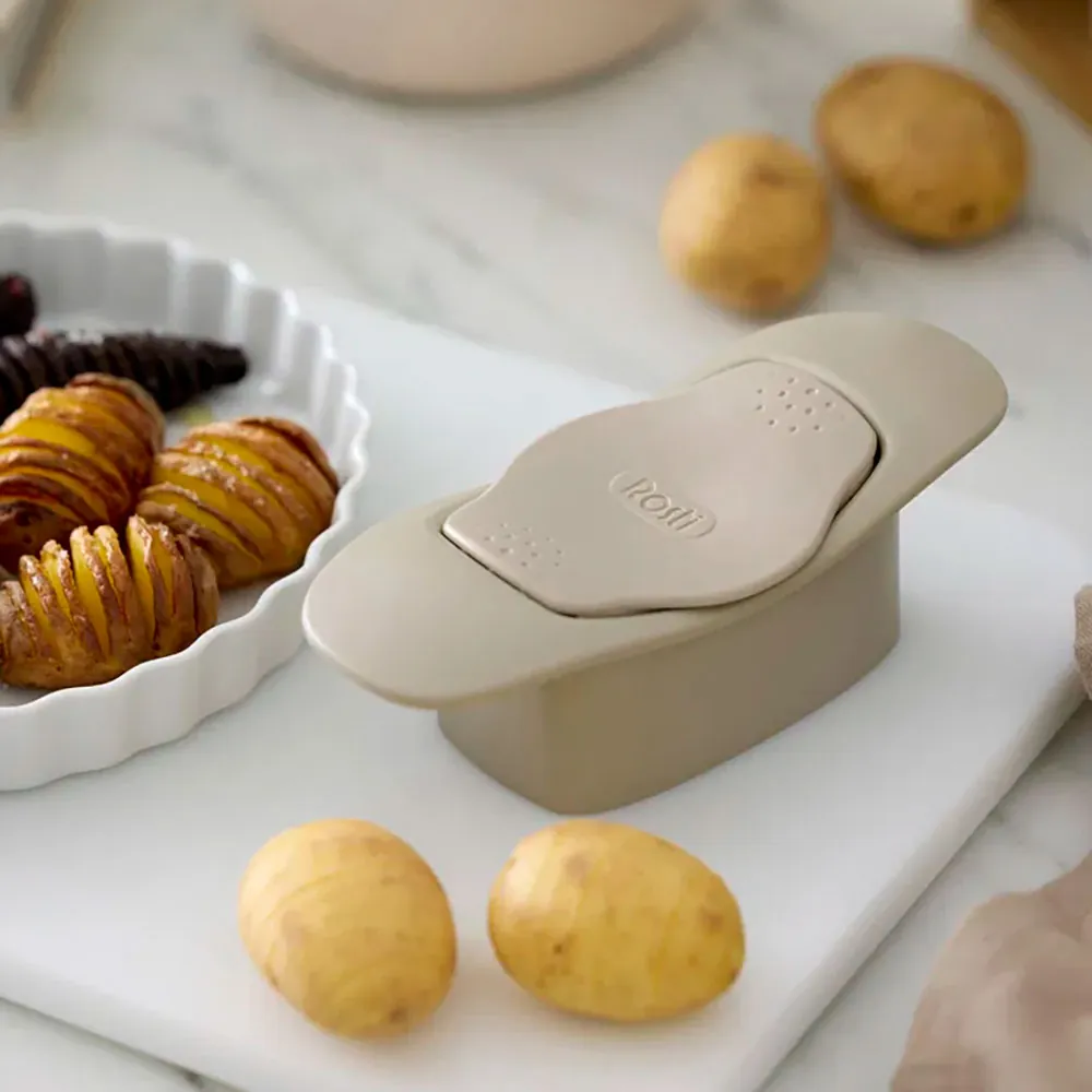 hasselback-skærer humus