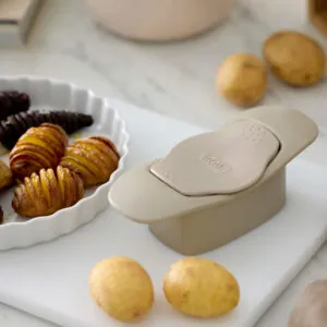 hasselback-skærer humus