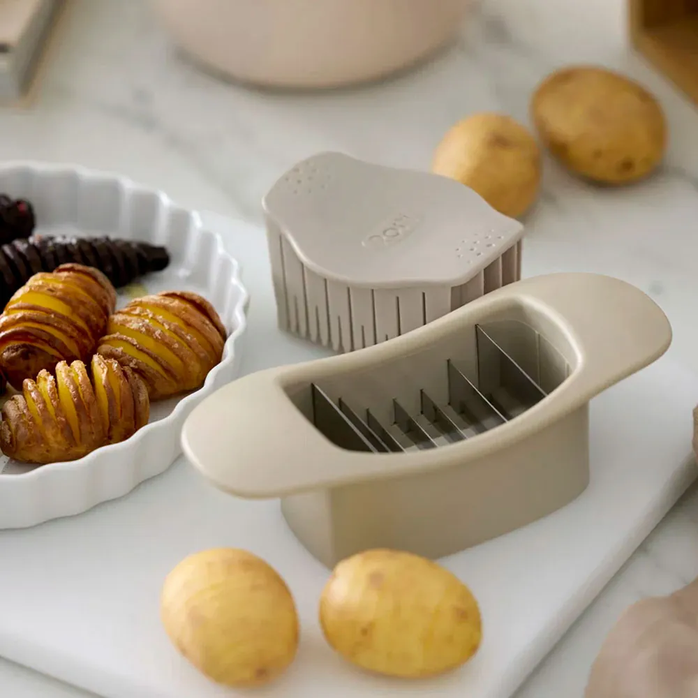 hasselback-skærer humus