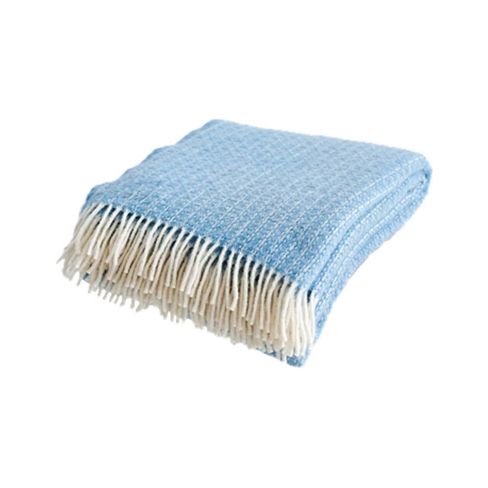 Blå ulplaid
