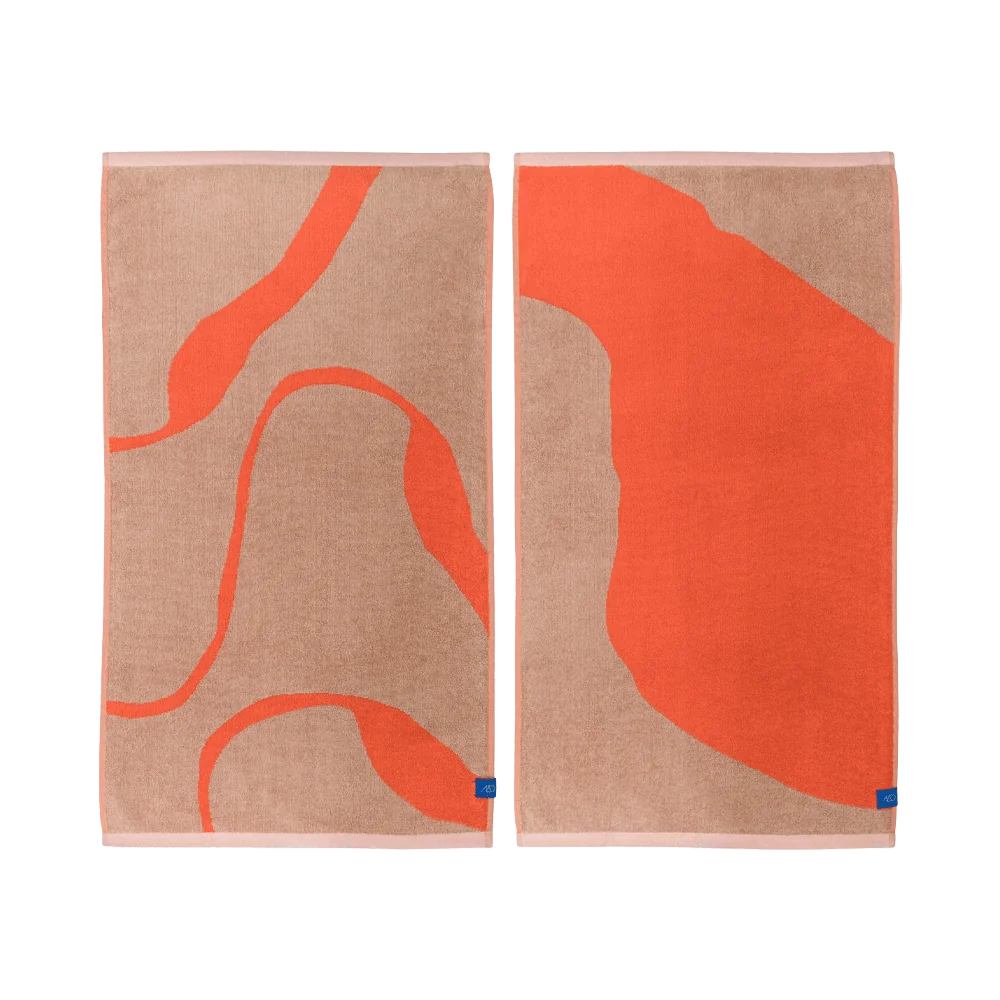 håndklæder i orange
