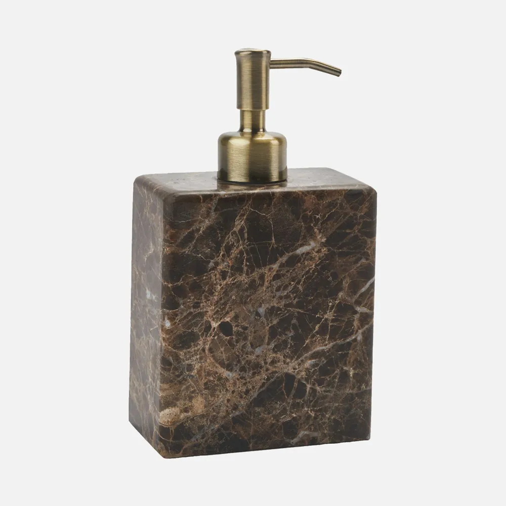 sæbedispenser i brun marmor