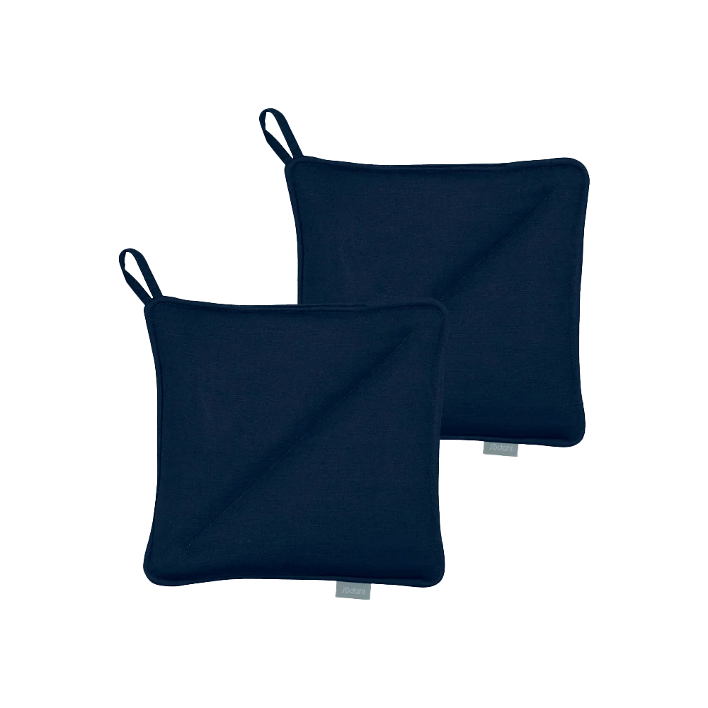 Södahl Soft grydelapper 20x20 cm i farven Indigo