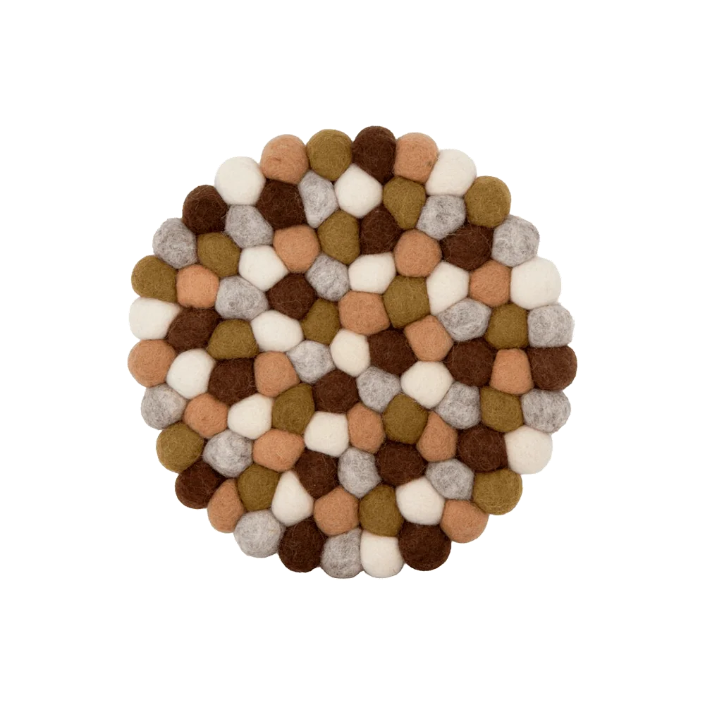 Holmen Dakota bordskåner 19 cm i brune nuancer